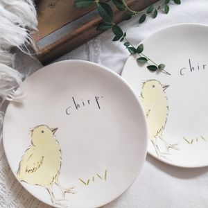 Rae Dunn Salad/Dessert Plate (2)